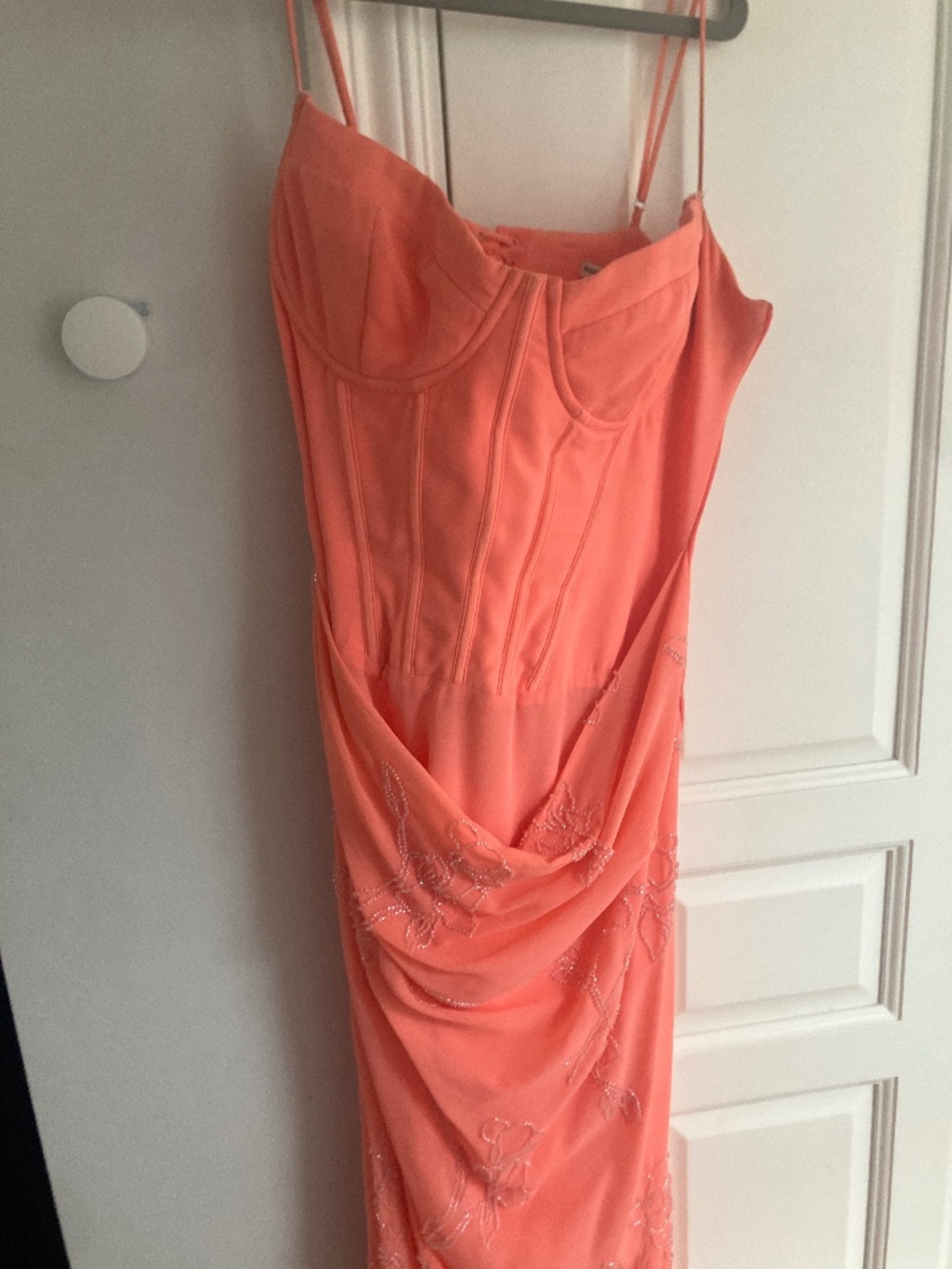 House of cb coral evening gown